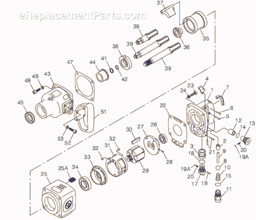 Page A Diagram and Parts List for CP7775 8941077750 Chicago Pneumatic Wrench